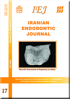 Vol. 17 No. 4 (2022): Fall 2022 | Iranian Endodontic Journal